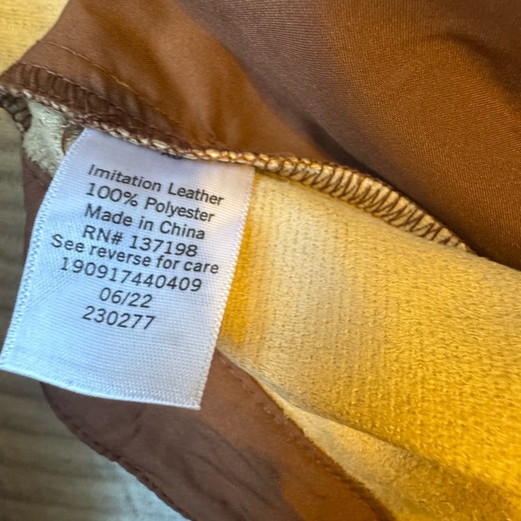 Brown Cargo Leather Pants - Picture 5 of 5